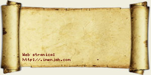 Tijana Vunić vizit kartica